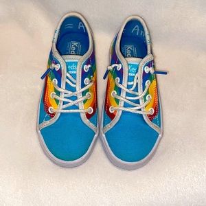 Girls Keds rainbow tennis shoes